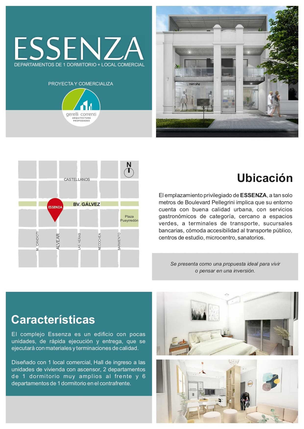 DEPTOS 1 DORMITORIO A ESTRENAR, A 80 MTS DE BOULEVARD - ALVEAR 3417