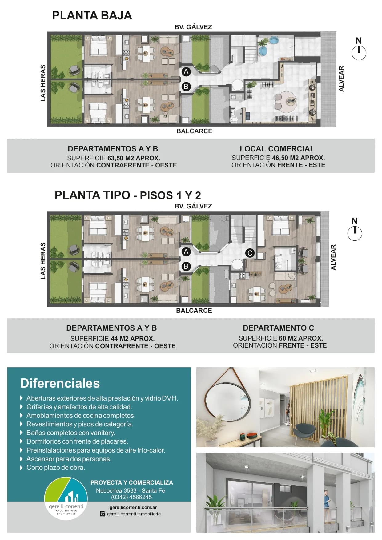 DEPTOS 1 DORMITORIO A ESTRENAR, A 80 MTS DE BOULEVARD - ALVEAR 3417